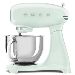 Mixer planetar SMEG SMF03PGEU, 800 W, 4,8 l, 10 viteze, Functie de pornire treptata, Verde pastel