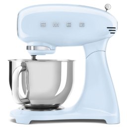 Mixer planetar SMEG SMF03PBEU, 800 W, 4,8 l, 10 viteze, Functie de pornire treptata, Albastru pastel