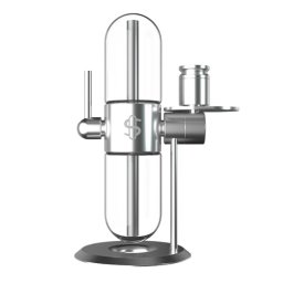 Stundenglass Bong Polished Silver Gravity Hookah (USA)