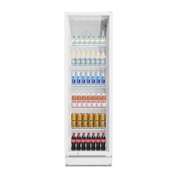 RESIGILAT - Vitrina frigorifica profesionala STARCREST SPS-351WH, 350 L, Termostat reglabil, Iluminare LED, H 194.5 cm, Alb