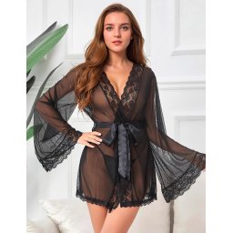 Eross halat Sophisticated Lace M/L Black