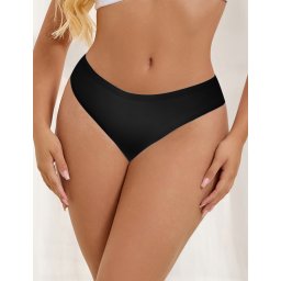 Slip Eross Elastic Seamless Low Waist L Negru