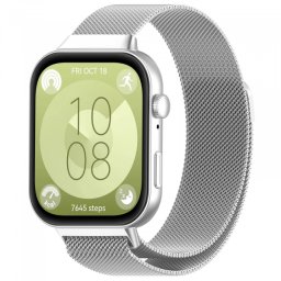Curea Techsuit W009 pentru Huawei Watch Fit 5 Pro / Fit 5 / Fit 4 Pro / Fit 4 / Fit 3, Argintie