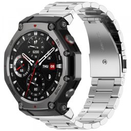 Curea Techsuit W010 pentru Amazfit T-Rex 3, Argintie