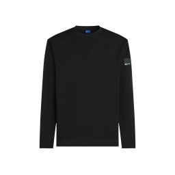 KARL LAGERFELD Bluză Klj Reg Rubber Patch Ls B3M17004 999 black