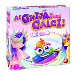 Joc de societate pentru copii Ai grija pe unde calci Unicorns 4+