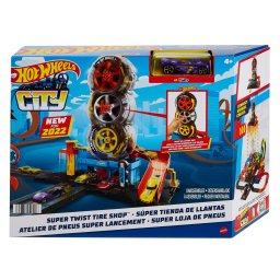 Set de joaca Hot Wheels City Vulcanizare Super Twist cu masina