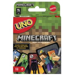Joc de carti UNO Minecraft pentru copii si familie, 2-10 jucatori