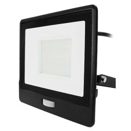 Reflector LED V-TAC 50W 6400K IP65 cu senzor de miscare, negru