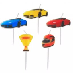 Lumânări mașini de curse și accesorii - 5 piese