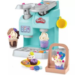 Play-Doh: Set de joacă Cafenea cu 8 borcănele de plastilină