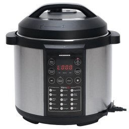 Aparat de gatit la presiune Heinner HPCK-6IX, 1000 W, 6 litri, 15 programe, afisaj, inox-negru