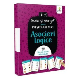 Asocieri logice. Scrie si sterge! Prescolari mici