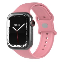 Curea pentru Apple Watch 1/2/3/4/5/6/7/8/9/10/SE/SE 2 (38/40/41/42mm) - Techsuit Watchband (W031) - Pink