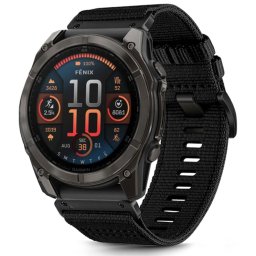 Curea pentru Garmin Fenix 3/3 HR/5X/5X Plus/6X/6X Pro/7X/7X Pro Solar - Techsuit Watchband QuickFit 26mm (W070) - Obsidian Black