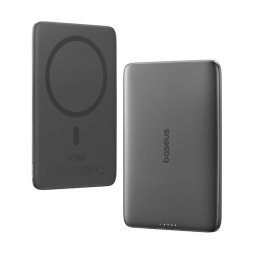 Powerbank BASEUS PicoGo AM41 Cardtype Magnetic, 5000 mAh, 1x USB-C, 20 W, MagSafe, Black