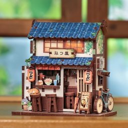 Puzzle 3D, Mini cotor de carte Ramen Shop, Cartartem, Lemn