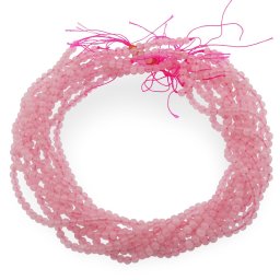 Sirag Cuart roz sfere 4mm, 38cm