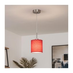 Brilagi - Pendul LED pe cablu NUBILA 1xE27/60W/230V Ø 14 cm roșu