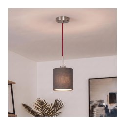 Brilagi - Lustru LED suspendat pe cablu NUBILA 1xE27/60W/230V diam. 14 cm roșu/antracit