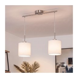 Brilagi - Candelabru LED suspendat pe cablu NUBILA 2xE27/60W/230V alb