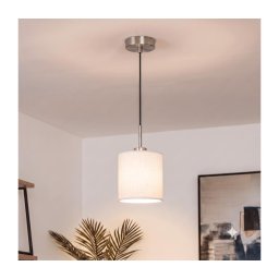 Brilagi - Lustră LED suspendată pe cablu NUBILA 1xE27/60W/230V Ø 14 cm negru/alb