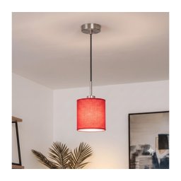 Brilagi - Pendul LED pe cablu NUBILA 1xE27/60W/230V Ø 14 cm negru/roșu