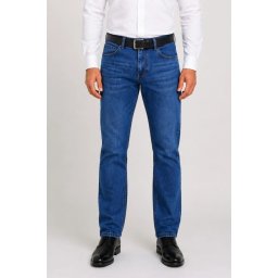 Blugi barbati clasici, croiala dreapta, model Enzo, albastru (Marime pantalon: W42)