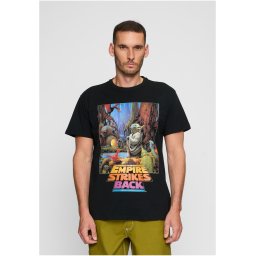Black Star Wars Yoda Poster T-Shirt