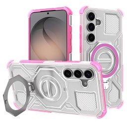 Husa de protectie Techsuit Carbon Shield PRO compatibil cu Samsung Galaxy S26, Roz Transparent