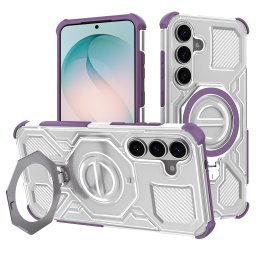 Husa de protectie Techsuit Carbon Shield PRO compatibil cu Samsung Galaxy S26 Plus, Mov Transparent