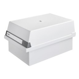 Accesorii birotica Fisier liniar cu capac, A5, pentru 1300 fise cartonate, cu 2 separatoare cu index, HAN - gri deschis