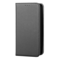 Husa Husa Piele Ecologica OEM Smart Magnet pentru Samsung Galaxy A21s, Neagra