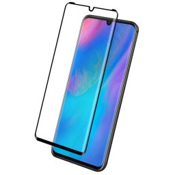 Folie de protectie Ecran OEM pentru Huawei P30, Sticla Securizata, Full Glue, 5D, Neagra