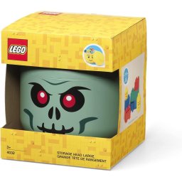 Room Copenhagen LEGO Storage Head Skeleton , storage box (black/red, large)