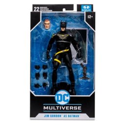 Spin Master - Figurină de colecție DC Multiverse – Jim Gordon ca Batman, 7 inch, 18 cm, McFarlane Toys, ediție 2023, articulată, Negru