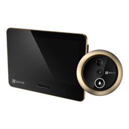 Vizor electronic smart Wi-Fi EZVIZ EP4 4K IR 5m ecran tactil 5.5 inch audio bidirectional stocare 512GB auriu CS-EP4-Gold