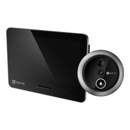 Vizor electronic smart Wi-Fi EZVIZ EP4 4K IR 5m ecran tactil 5.5 inch audio bidirectional microSD CS-EP4-Sliver