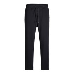 Jack & Jones Plus Pantaloni de trening barbati big sizes, cu talie medie, croiala Relaxed fit, JPSTKANE BRADLEY, Negru (SELECTATI MARIMEA: 42)