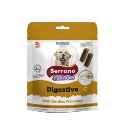 Serrano Sticks Plus Digestive recompensă funcțională pentru câini - Bio-Mos cu probiotice 110 g