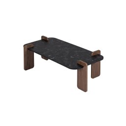 Masă de cafea PURO 120x60 cm nuc/negru