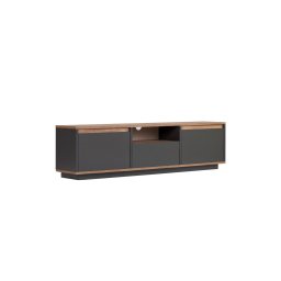 Comodă TV KREDE 160x30 cm antracit/pin