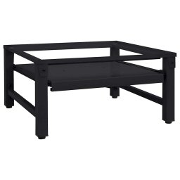 Suport pentru masina de spalat Negru 64 x 55 x 32.5 cm Otel GartenMobel Dekor