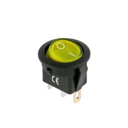 Intrerupator îngropat IRS101 galben 20A/12V, tip rocker, set 25 bucati