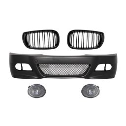 Bara fata BMW Seria 3 E46 M3 Look cu grile negru lucios si proiectoare