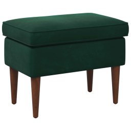 Taburet Verde închis 55 x 35 x 41 cm Catifea GartenMobel Dekor
