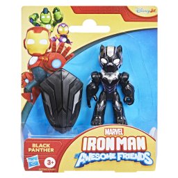 Figurina Black Panther Marvel Iron Man si Prietenii Sai Uimitori, 7,6 cm