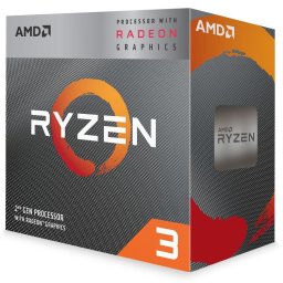 AMD CPU Desktop Ryzen 3 4C/4T 3200G (4.0GHz,6MB,65W,AM4) box, RX Vega 8 Graphics, with Wraith Stealth cooler