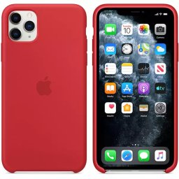 Husa silicon Apple iPhone 11 Pro Max, rosu (mwyv2zm/a)