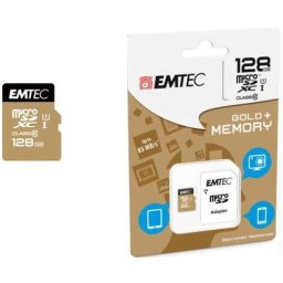 Card de memorie Emtec ECMSDM128GXC10GP, microSDXC, 128 GB, Clasa 10 + Adaptor SD